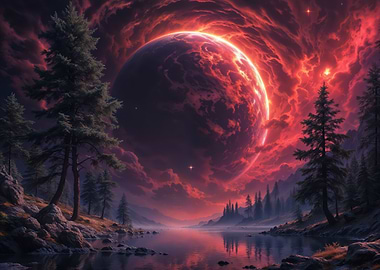 Ethereal Planet Landscape