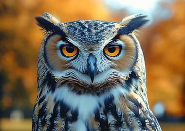 Great Horned Owl Portrait
