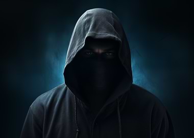 Hooded Figure in Shadow