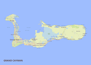 Grand Cayman Island Map