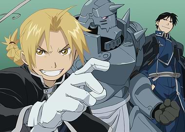 Elric Brothers and Flame Alchemist