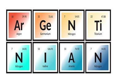 Periodic Table Elements: Argentinian