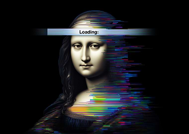 Mona Lisa Loading Glitch Art