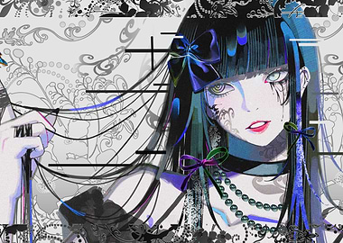 A Girl with Bows and Beads