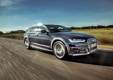 Audi A6 Allroad Driving on Road