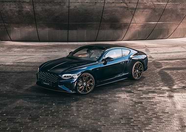 Dark Blue Bentley Continental GT Coupe