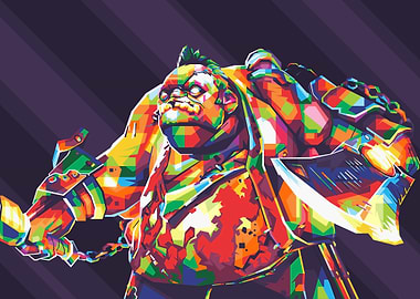 The Butcher Colorful Pop Art