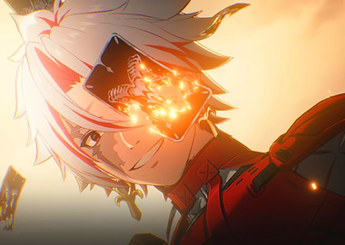 wuthering waves Character with Playing Card