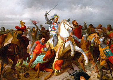 John of Bohemia at the Battle of Crécy