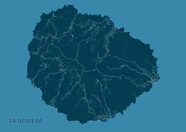 La Gomera Island Map