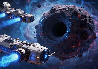 Spaceships near a cosmic anomaly