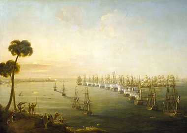 Battle of the Nile Painting
