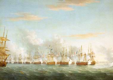 Battle of the Nile Painting