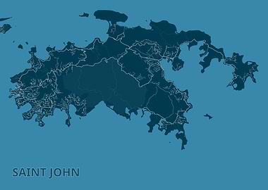 Saint John Island Map