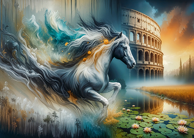 Colosseum Horse Fantasy