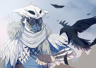 Bloodhound Apex Legends with Ravens