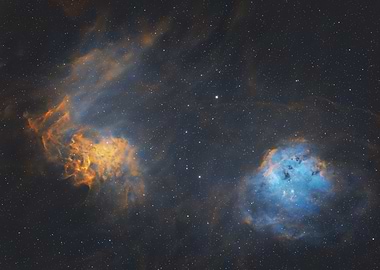 IC405 & IC410 - Flaming Star & Tadpole Nebulae