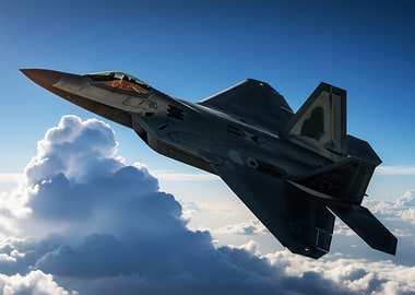 F-22 Raptor in Flight