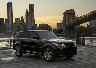 Black Range Rover in New York City