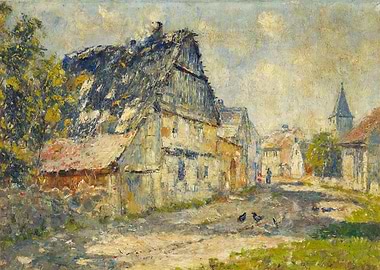 Village Street in Ehringsdorf near Weimar