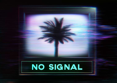 No Signal Palm Tree Static