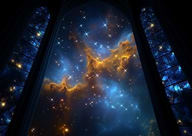 Stained Glass Window to the Cosmos