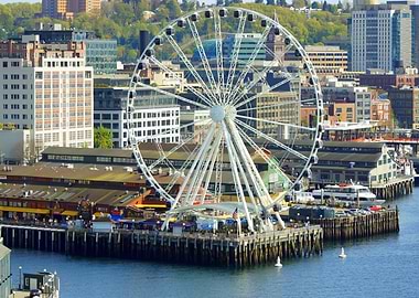 Seattle Great Wheel on Pier