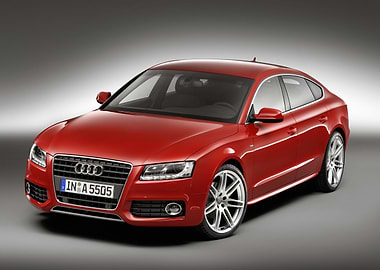 Red Audi A5 Car