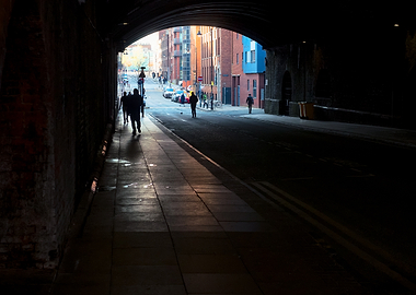 Urban Tunnel Street Scene