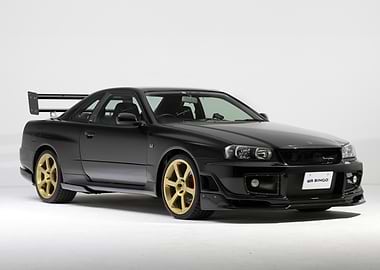 Black Nissan Skyline R34