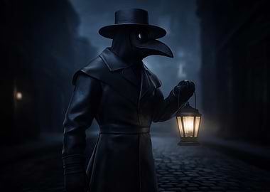 Plague Doctor with Lantern