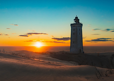 Lighthouse at Sunset - Denmark