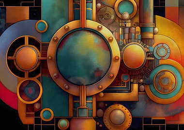 In Need Of Steam Abstract Steampunk Machine Art