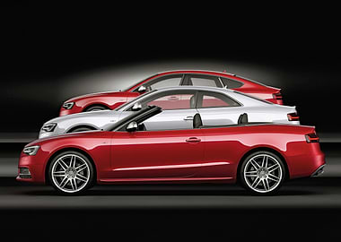 Three Audi Cars in a Row