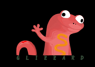 Glizzard Lizard Cartoon