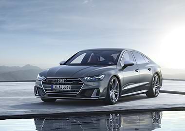Gray Audi S7 on Concrete Surface