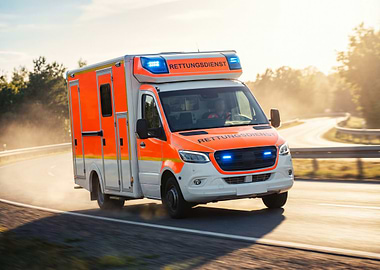 Ambulance on the Road