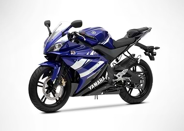 Blue Yamaha R125 Motorcycle