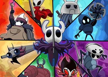 Hollow Knight Characters Collage