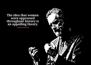 Jordan Peterson Quote Black and White