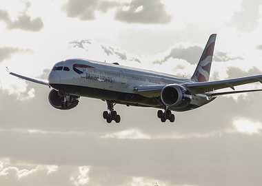 British Airways Plane Landing