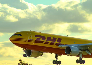 DHL Airplane Landing