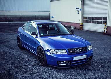 Blue Audi S4 B5