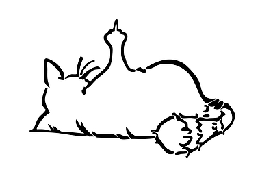 Cat Giving the Middle Finger