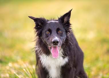 Happy Border Collie Portrait