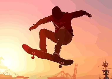 Skateboarder Skate Nation XL