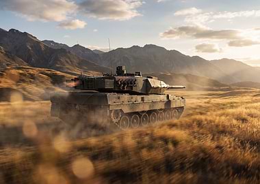 Leopard 2 Tank in Action