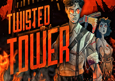 Twisted Tower Horror Illustration