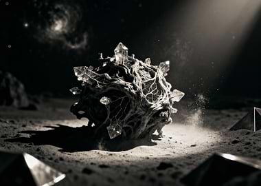 Crystalline Seed on Lunar Surface