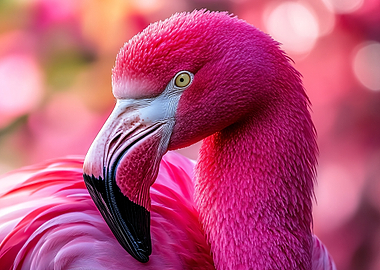 Pink Flamingo Portrait